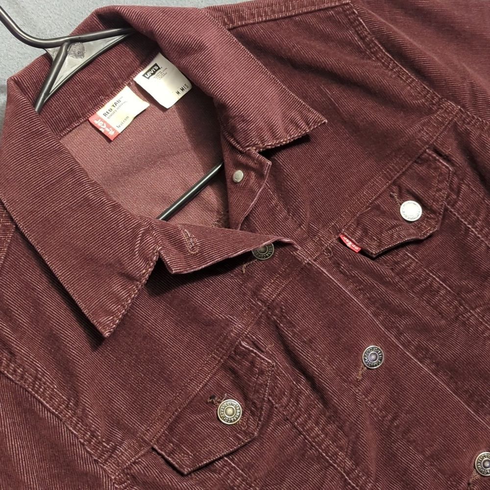 Levi's VTG Jacket Women's M Misses Purple Corduroy Made In USA Shacket Y2K